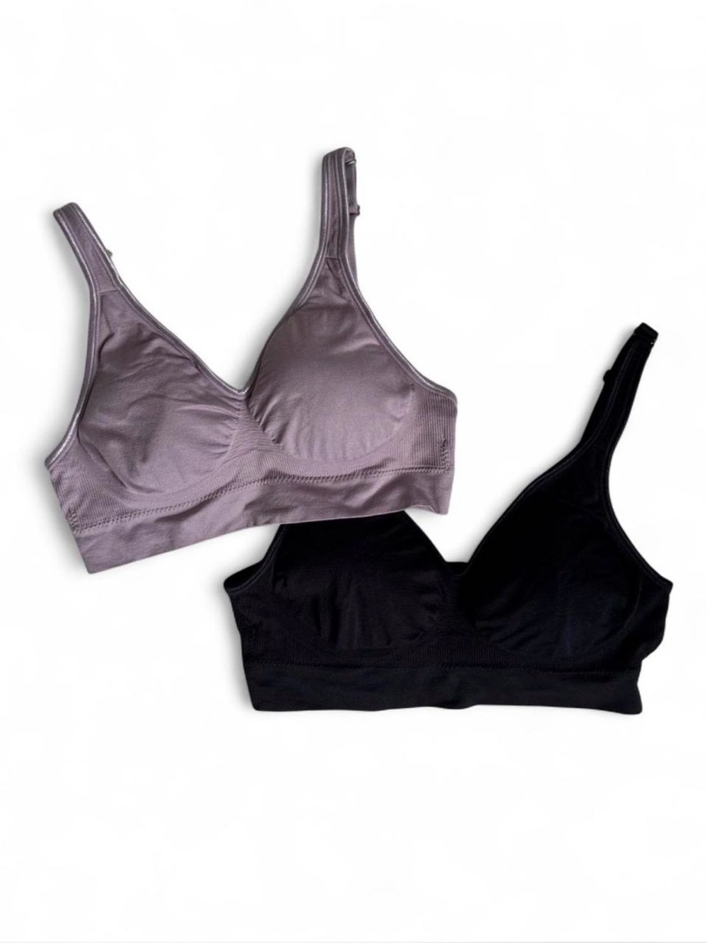 Black Bow wireless bra bundle purple black Size S M